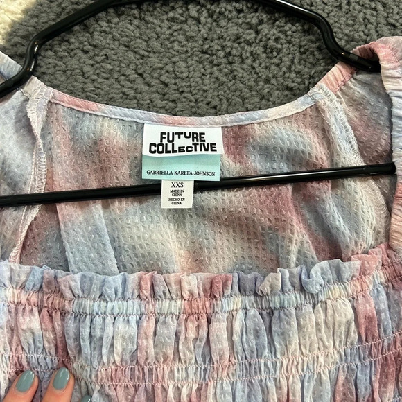 Future Collective Smocked Blouse - Picture 3 of 4